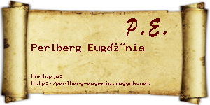 Perlberg Eugénia névjegykártya